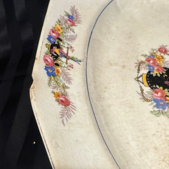 Vintage China Penn Parrot Serving Platter - Picture 15 of 16